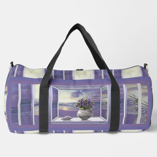 Sac De Sport violettes dans un bocal de lune (Recto)
