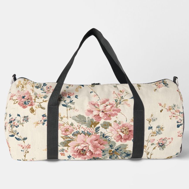 Sac De Sport Voyage Fleurs Intemporelles (Recto)