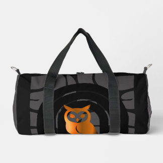 Sac De Sport Whimsical Boho Owl & Tropical Monstera Leaf