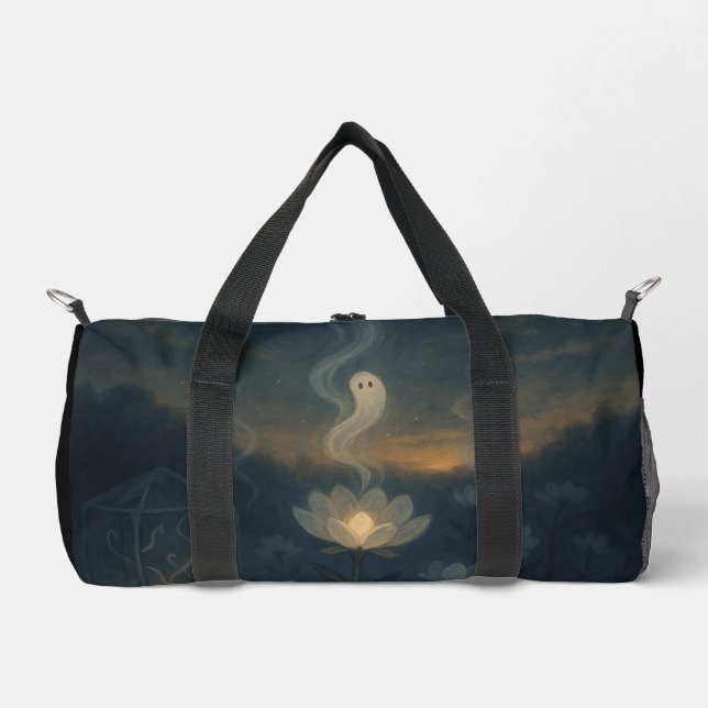 Sac De Sport Whisper of the Bloom – Personalized Gothic Floral  (Recto)