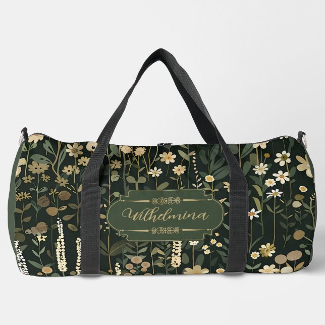 Sac De Sport Wilhelmina Dark Daisy Floral (Recto)