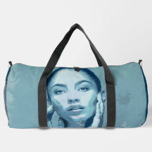 "Woman in Blue" Premium Canvas