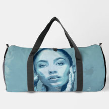"Woman in Blue" Premium Canvas