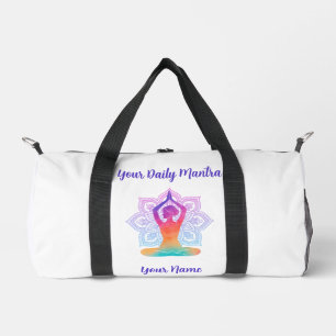 Sac de sport Yoga personnalisé avec nom et mantra