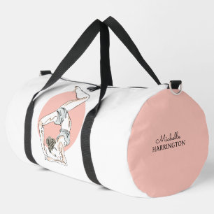 Sac De Sport Yoga Woman nom personnalisé