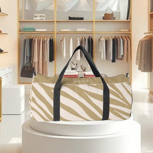 Sac De Sport Zebra Print-Neutral- (Zebra Print-Neutral- Duffle Bag)