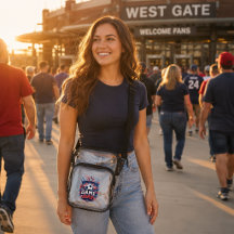 Sac de stade transparent pour fan de soccer améric