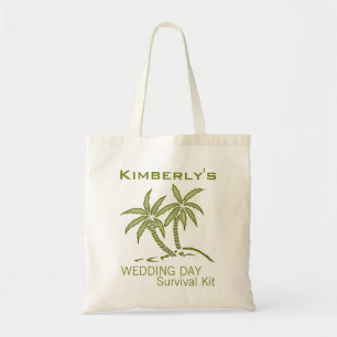 Sac de survie pour palmiers verts le jour de maria
