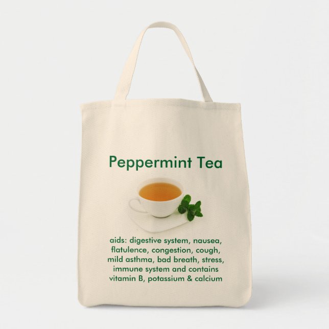 Sac de thé à la menthe poivrée (Devant)