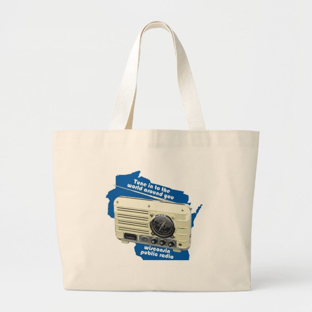 Sac de tissu de radio publique du Wisconsin (Devant)
