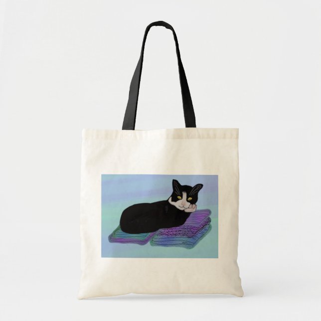 Sac de toile de petit somme de chat de smoking (Devant)