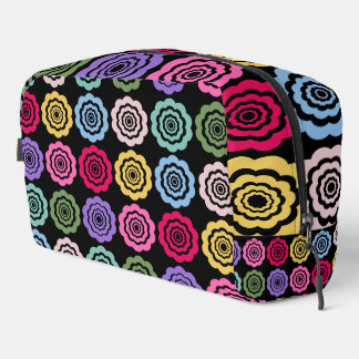 Sac de toilette à motif floral numérique coloré