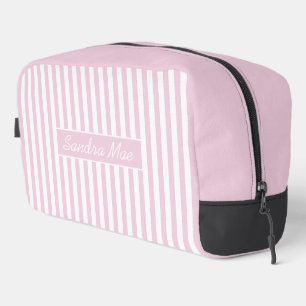 Sac de toilette à rayures chic et élégant