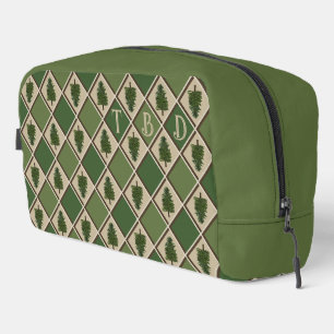 Sac de toilette Arbres à pin et Arlequin