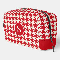 Sac de toilette blanc et rouge cerisier Houndstoot