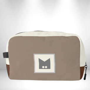 Sac de toilette cosmétique accessoire marron beige