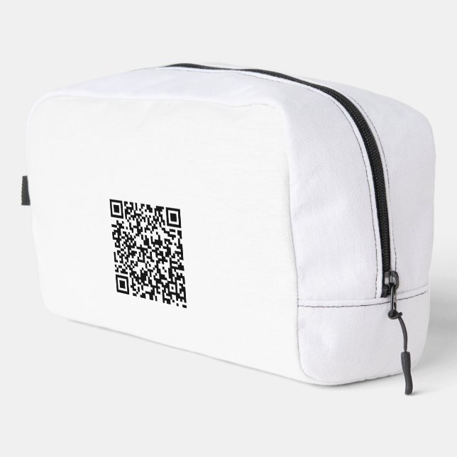 Sac de toilette de voyage personnalisé avec code Q (Coin droit)