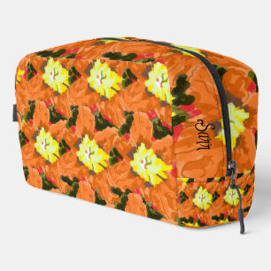 Sac de toilette : Fleur orange