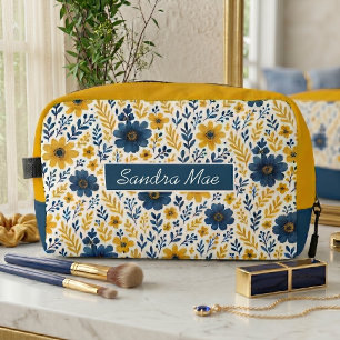 Sac de Toilette Floral Méditerranéen Élégant