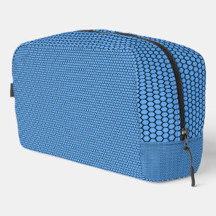 Sac de toilette Hexagon Blue Black Motif
