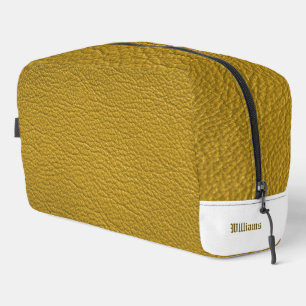 Sac de toilette jaune or