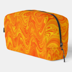 Sac de toilette Motif orange jaune marbling