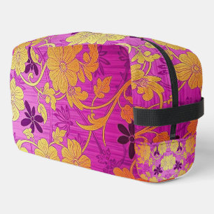 Sac de toilette motif violet oriental