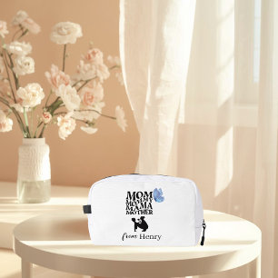 Sac de toilette personnalisé avec typographie pour