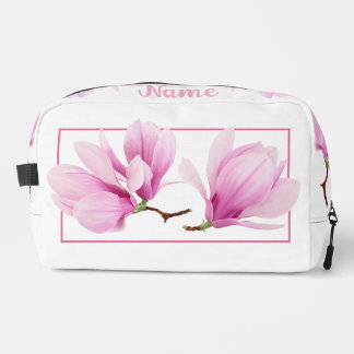 Sac de toilette personnalisé - Magnolia rose