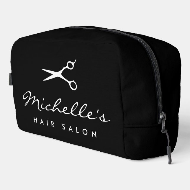 Sac de toilette personnalisé pour coiffeur (Coin droit)