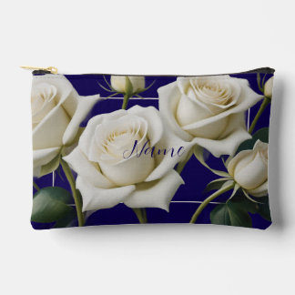 Sac de toilette personnalisé - Rose blanche