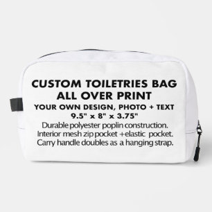 Sac de toilettes personnalisées sur impression