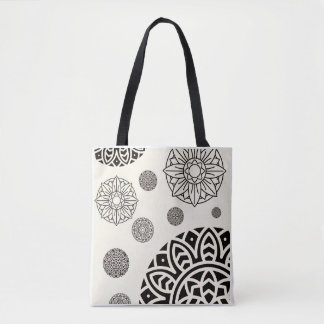 Sac de tote d'épaule en art mandala de luxe