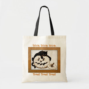 Sac de trick or treat Black Cat et Jack o' Lantern