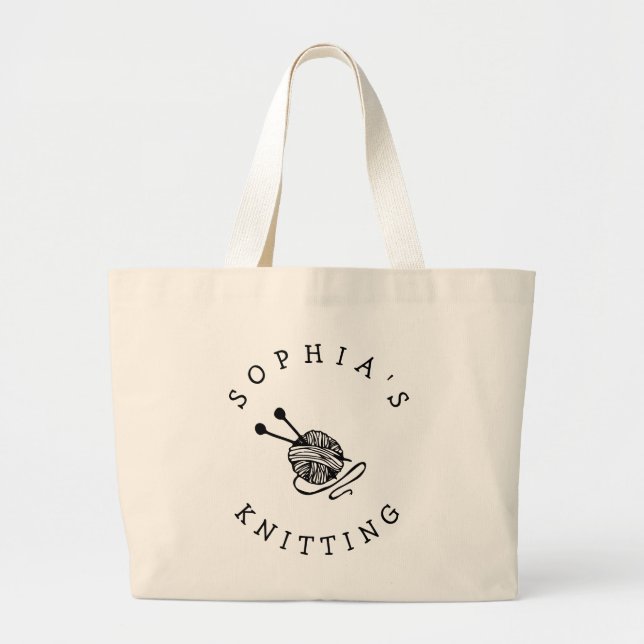 Sac de Tricot personnalisé (Devant)