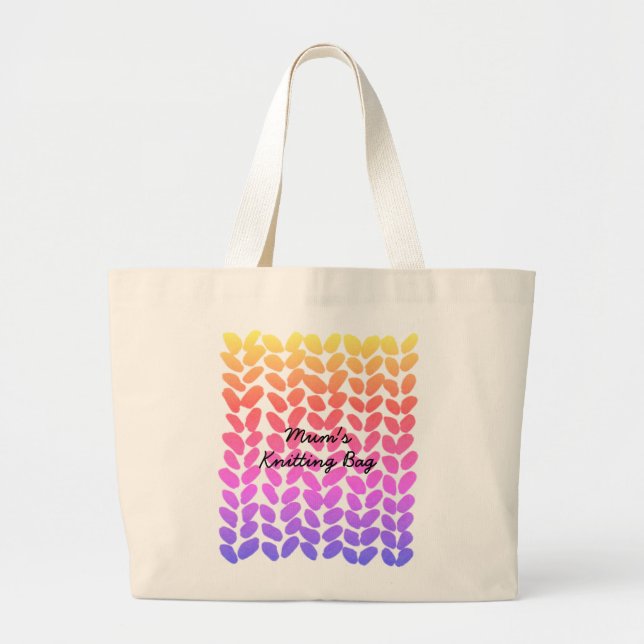 Sac de tricotage personnalisé (Devant)