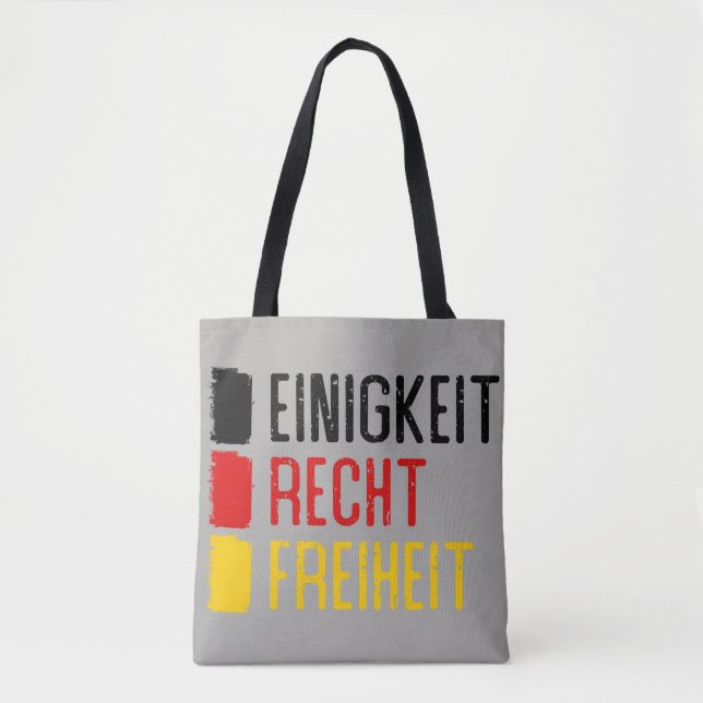Sac d'Einigkeit Recht Freiheit, devise allemande (Devant)