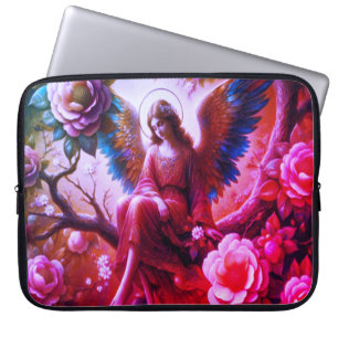 Sac d'électronique d'ange assis dans l'arbre