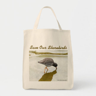 Sac d'épicerie à Redshank commun par RoseWrites