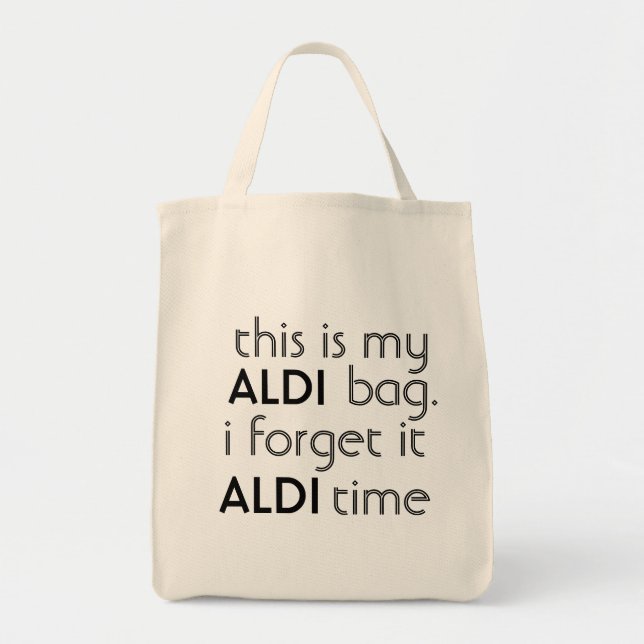 Sac d'épicerie d'ALDI (Devant)