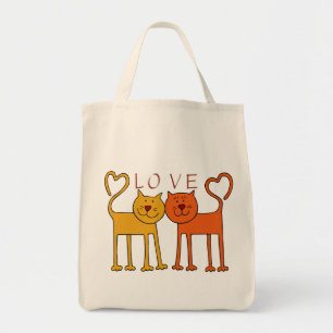 SAC D'ÉPICERIE D'AMOUR DE CAT DE COEUR