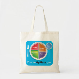 Sac d'épicerie de MyPlate - bleu