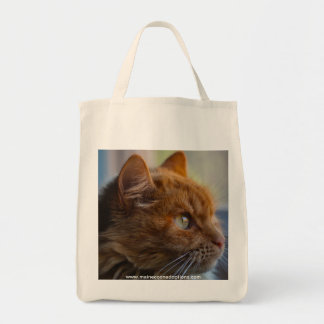 Sac d'épicerie de toile, chat principal d'adoption