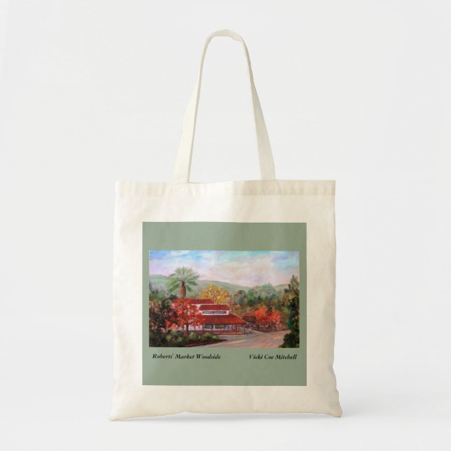 Sac d'épicerie de toile de Woodside du marché de (Devant)