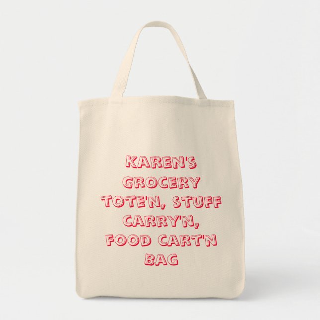 Sac d'épicerie personnalisé (Devant)