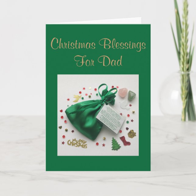 Sac des Bénédictions de Noël pour la Carte Papa av (Devant)