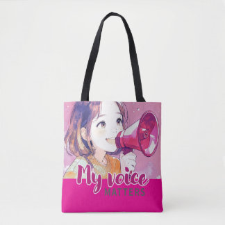 Sac design d'inspiration Anime avec Note expressiv