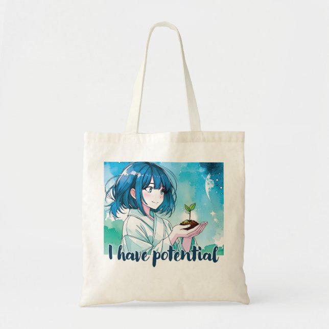 Sac design d'inspiration Anime avec Note expressiv (Devant)