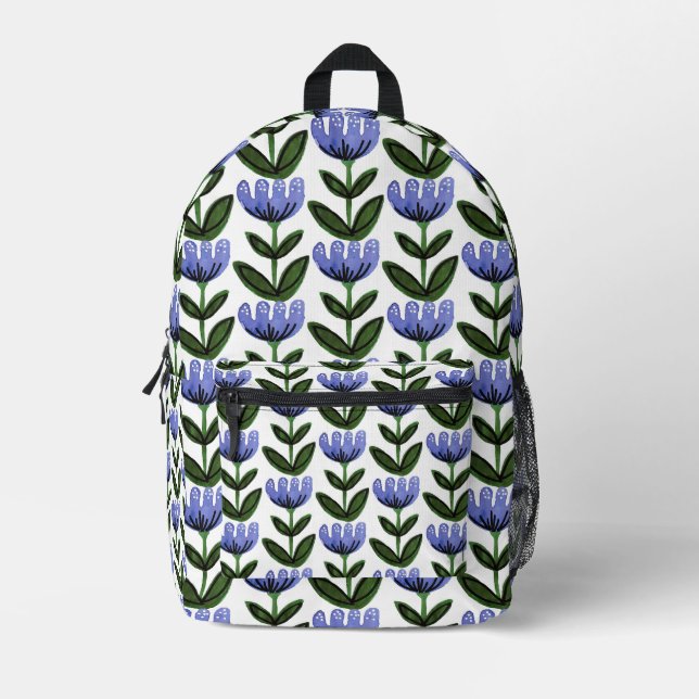 Sac d'impression couleur Aquarelle Folk Art (Recto)