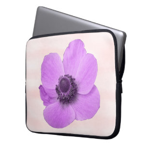 Sac d'ordinateur portable Anémonique rose